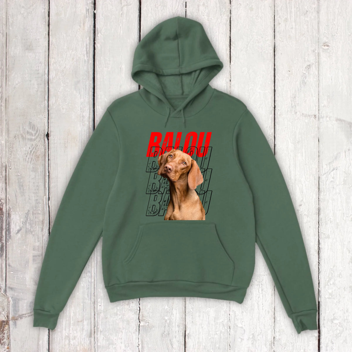 Hundename mit Bild - individueller Hoodie | Personalize Palace