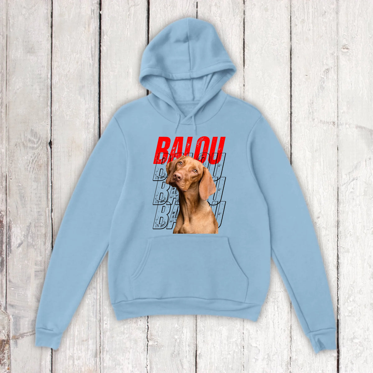 Hundename mit Bild - individueller Hoodie | Personalize Palace