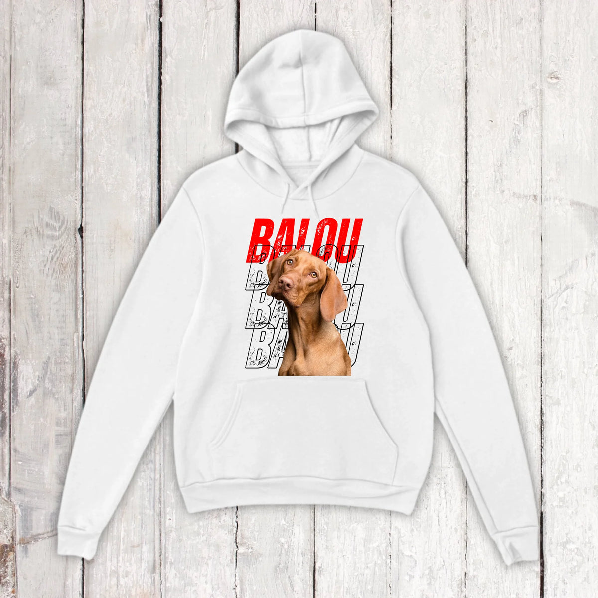 Hundename mit Bild - individueller Hoodie | Personalize Palace
