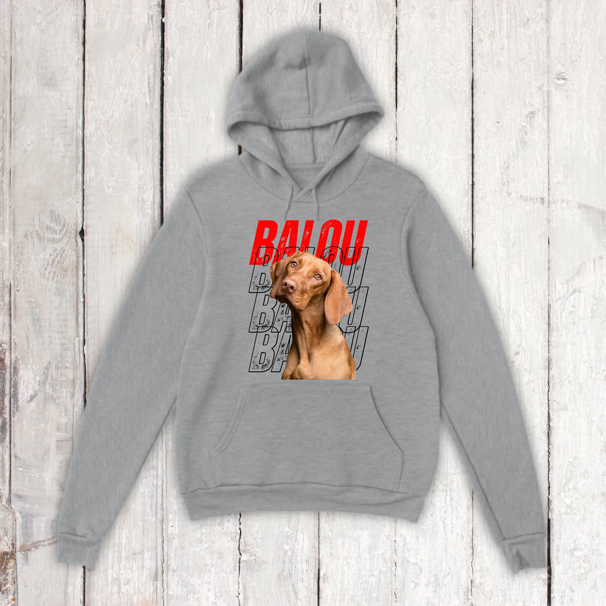Hundename mit Bild - individueller Hoodie | Personalize Palace