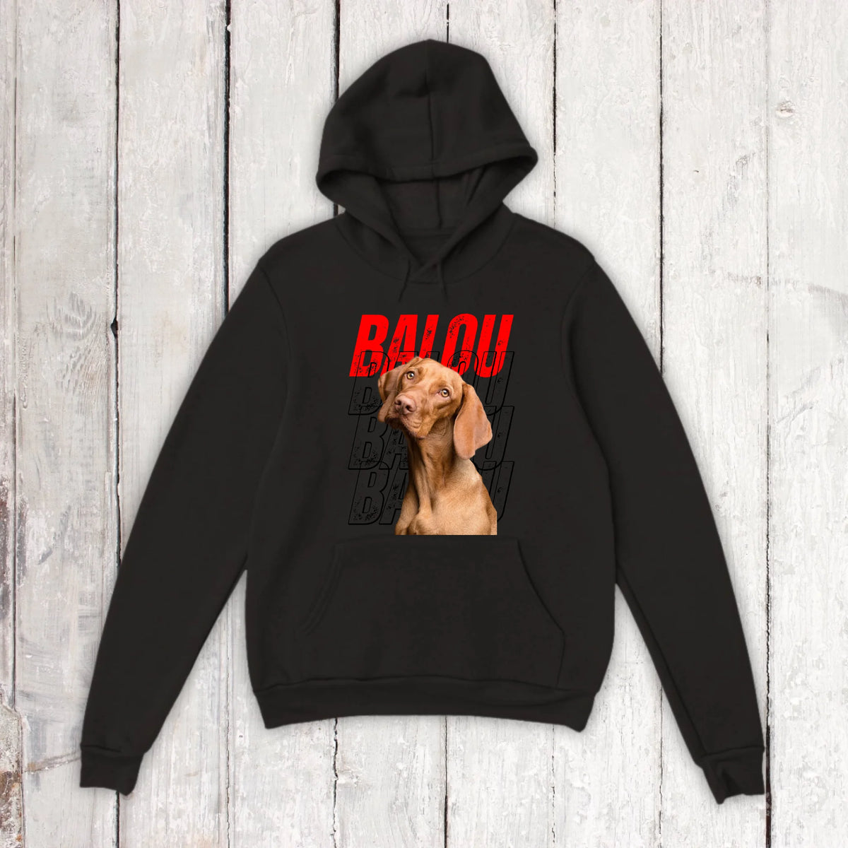 Hundename mit Bild - individueller Hoodie | Personalize Palace