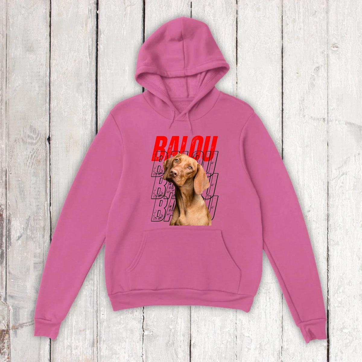 Hundename mit Bild - individueller Hoodie | Personalize Palace