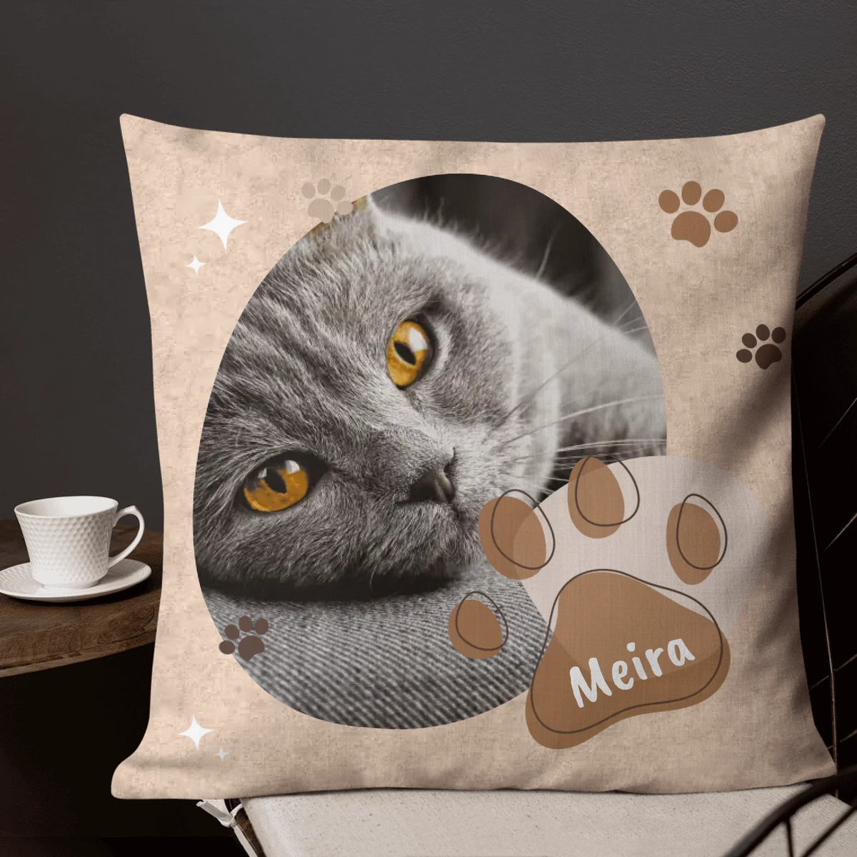 Personalisiertes Kissen: Katzen-Foto Kissen - individuelles Kissen | Personalize Palace