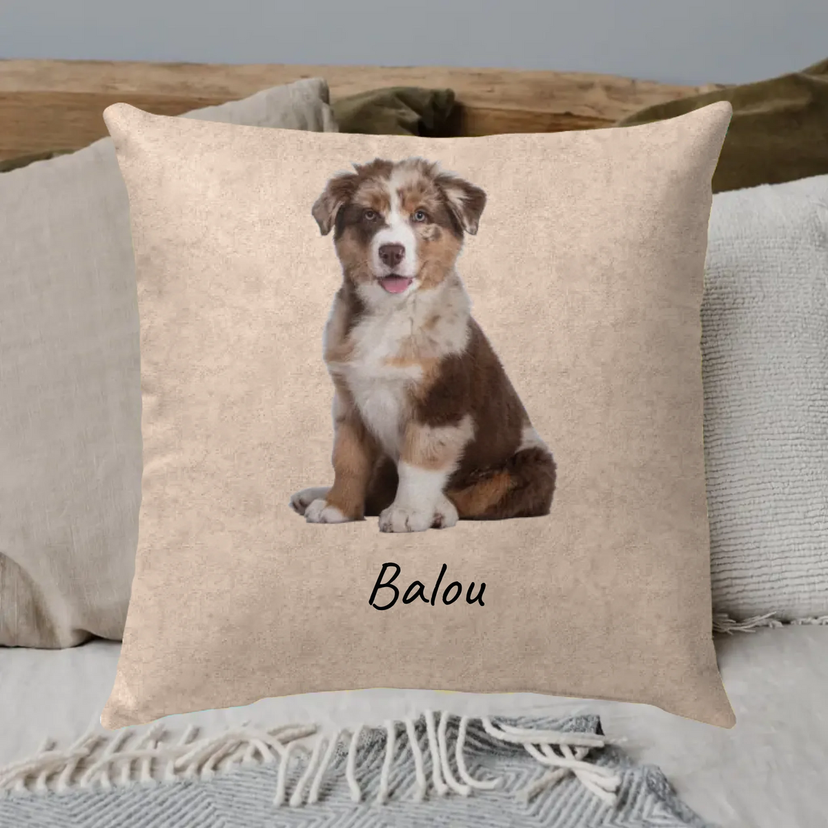 Personalisiertes Kissen: Hunde-Foto Kissen - individuelles Kissen | Personalize Palace