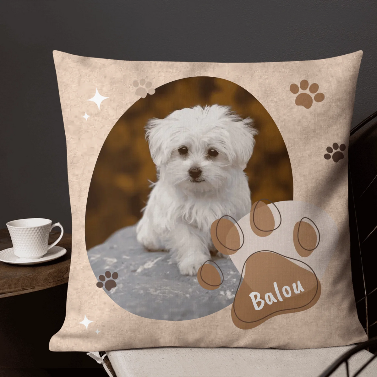 Personalisiertes Kissen: Hunde-Foto Kissen - individuelles Kissen | Personalize Palace
