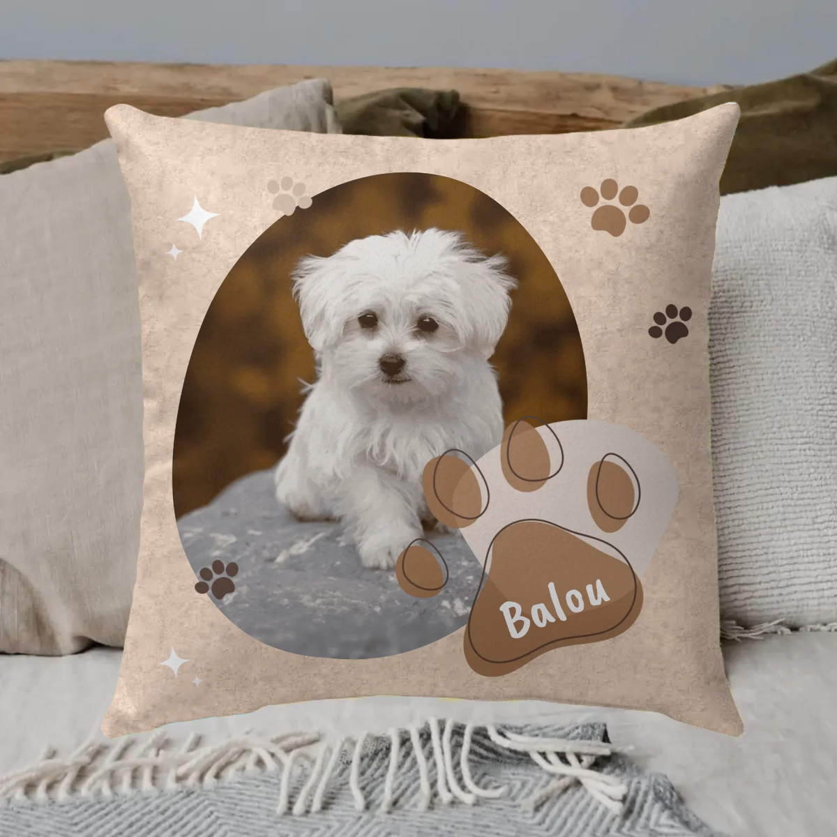 Personalisiertes Kissen: Hunde-Foto Kissen - individuelles Kissen | Personalize Palace