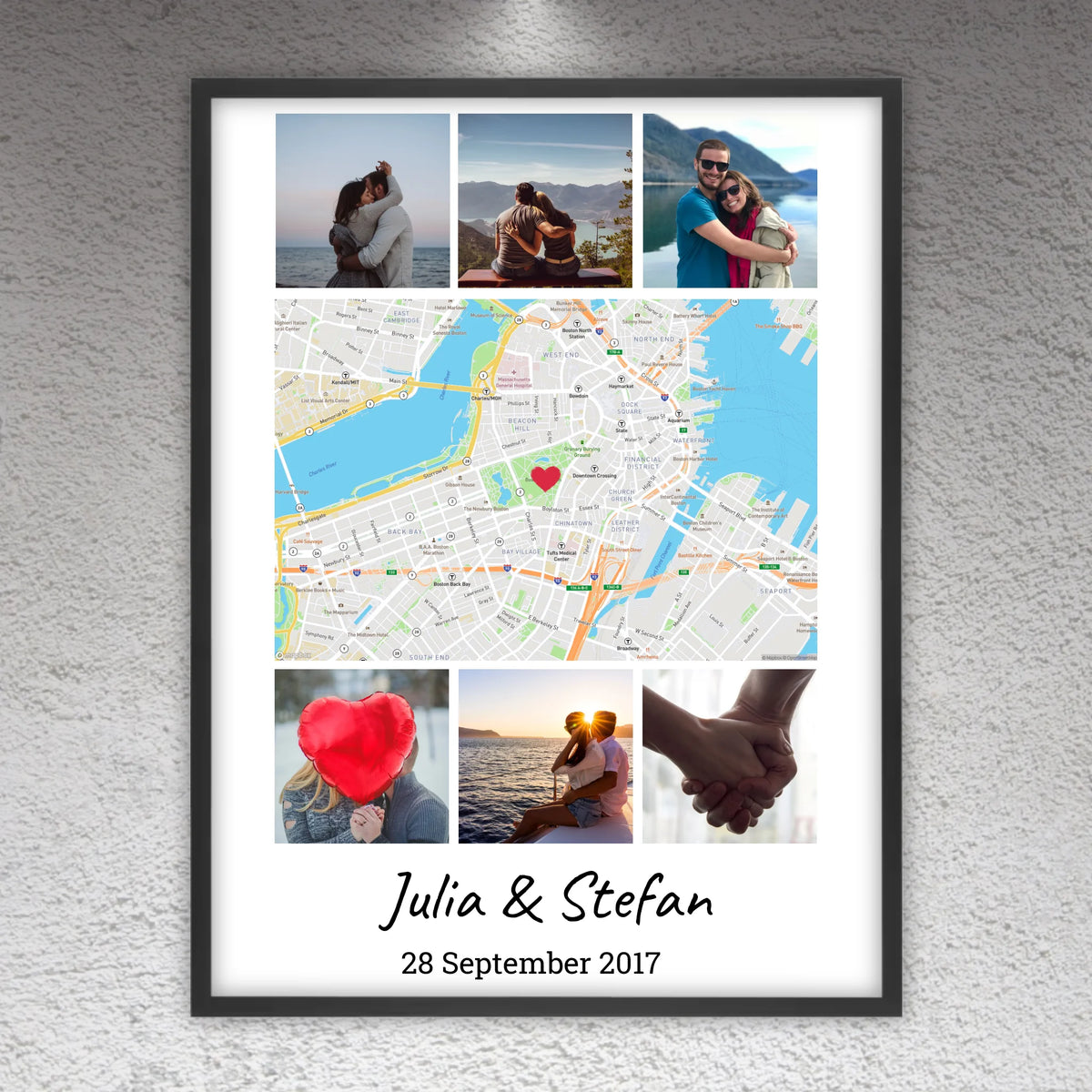 Personalisierte Bilder: Foto und Ort Collage - Individuelle Fotolandkarte | Personalize Palace