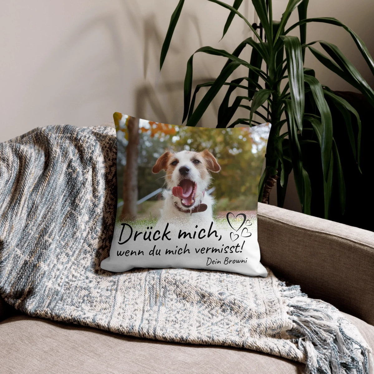 Personalisiertes Kissen: Danke an deinen Hund - Individuelles Kissen | Personalize Palace
