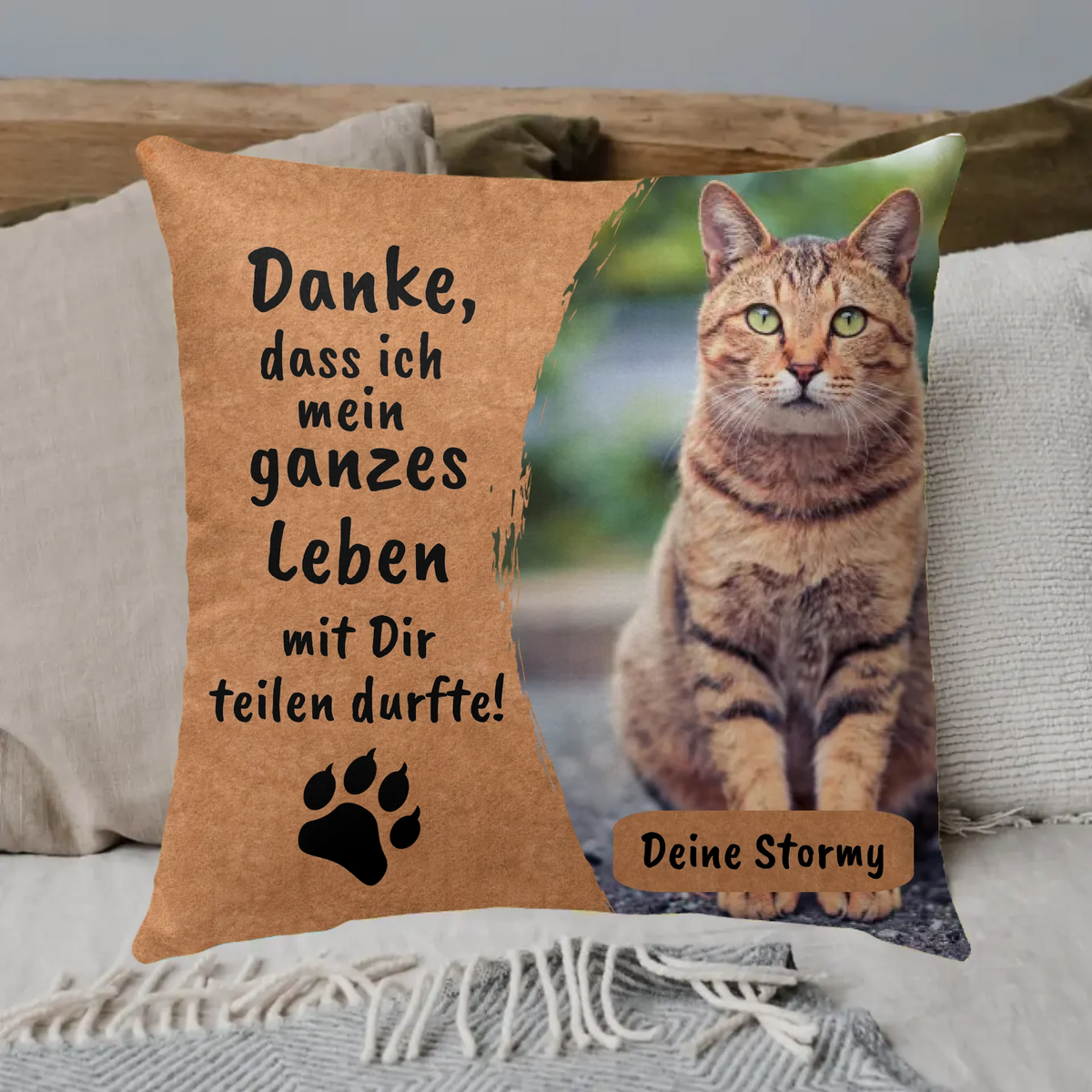 Personalisiertes Kissen: Danke an deinen Hund - Individuelles Kissen | Personalize Palace