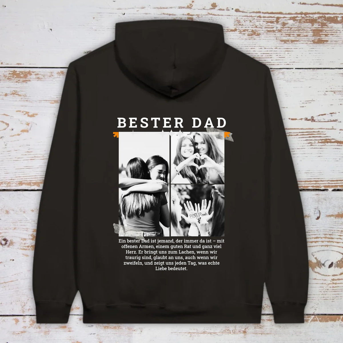 BESTER DAD T-Shirt mit bis zu 3 Fotos - individuelles T-Shirt | Personalize Palace