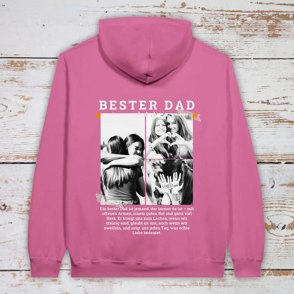 BESTER DAD T-Shirt mit bis zu 3 Fotos - individuelles T-Shirt | Personalize Palace
