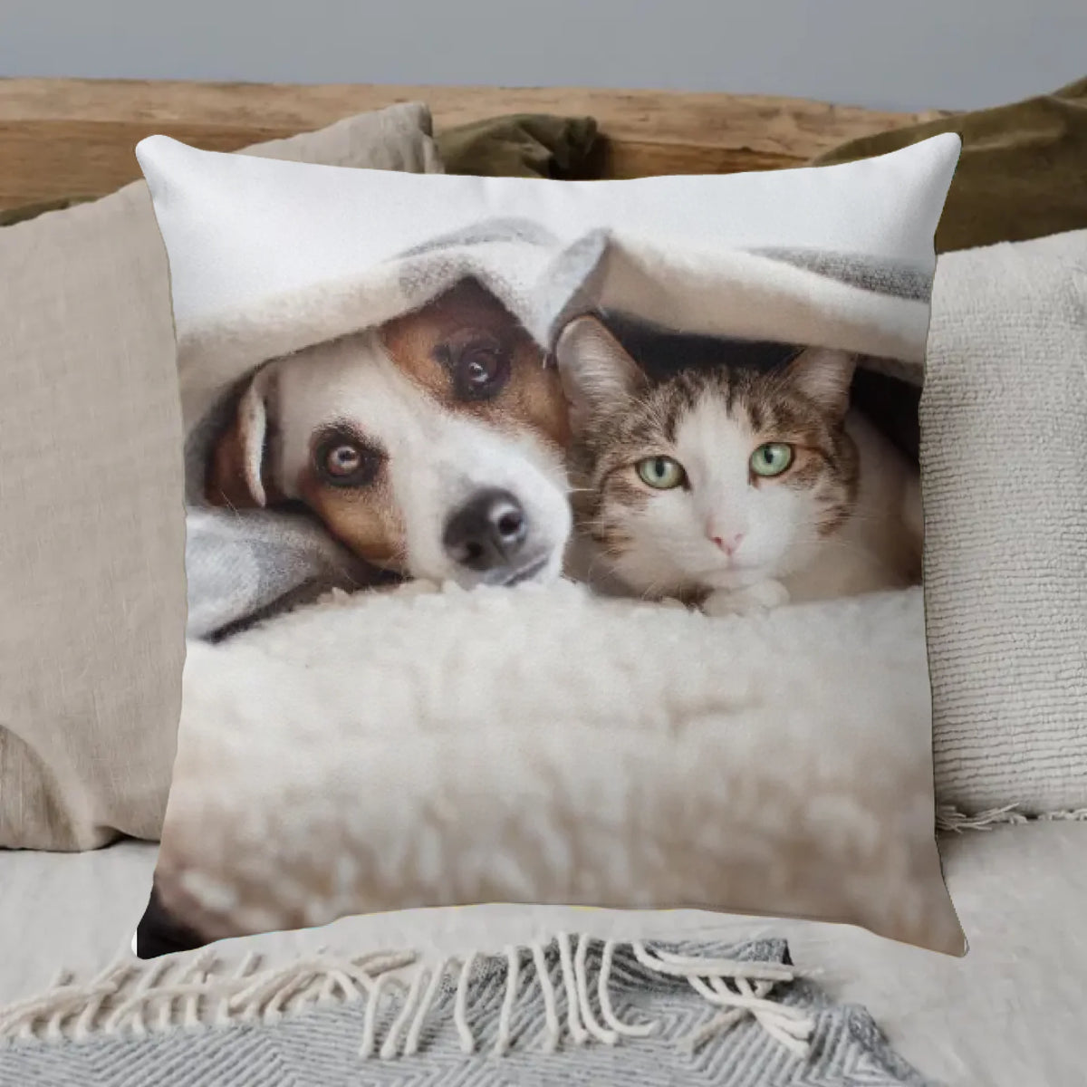 Personalisierte Decke: Haustier Foto als Cartoon - Individuelle Decke | Personalize Palace