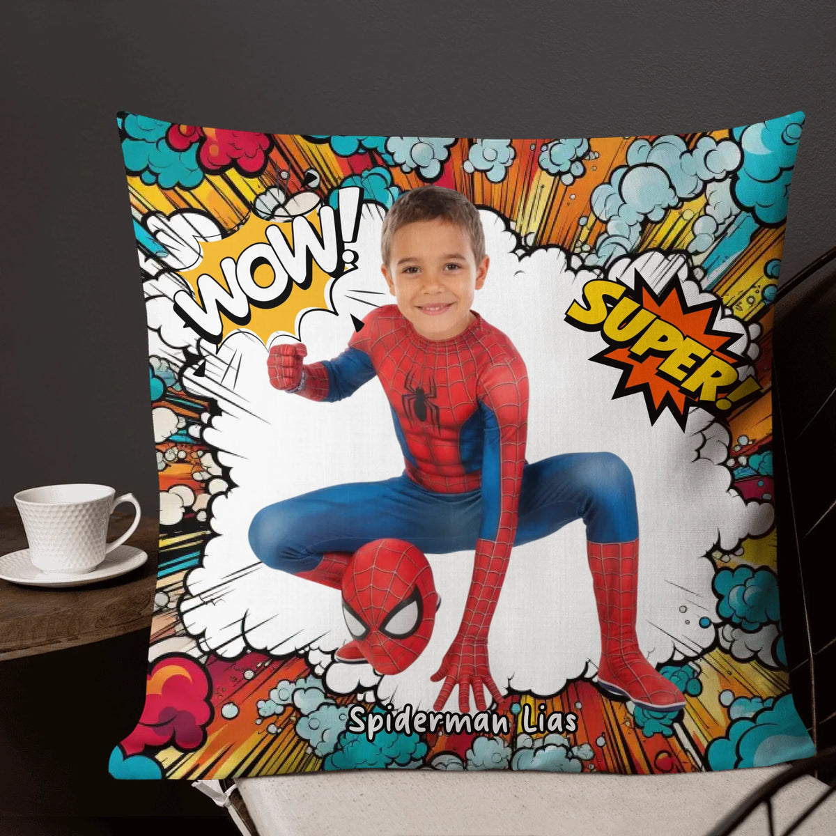 Personalisierte Decke: dein Foto in einen Comic-Helden umwandeln - individuelle Superhelden Decke | Personalize Palace