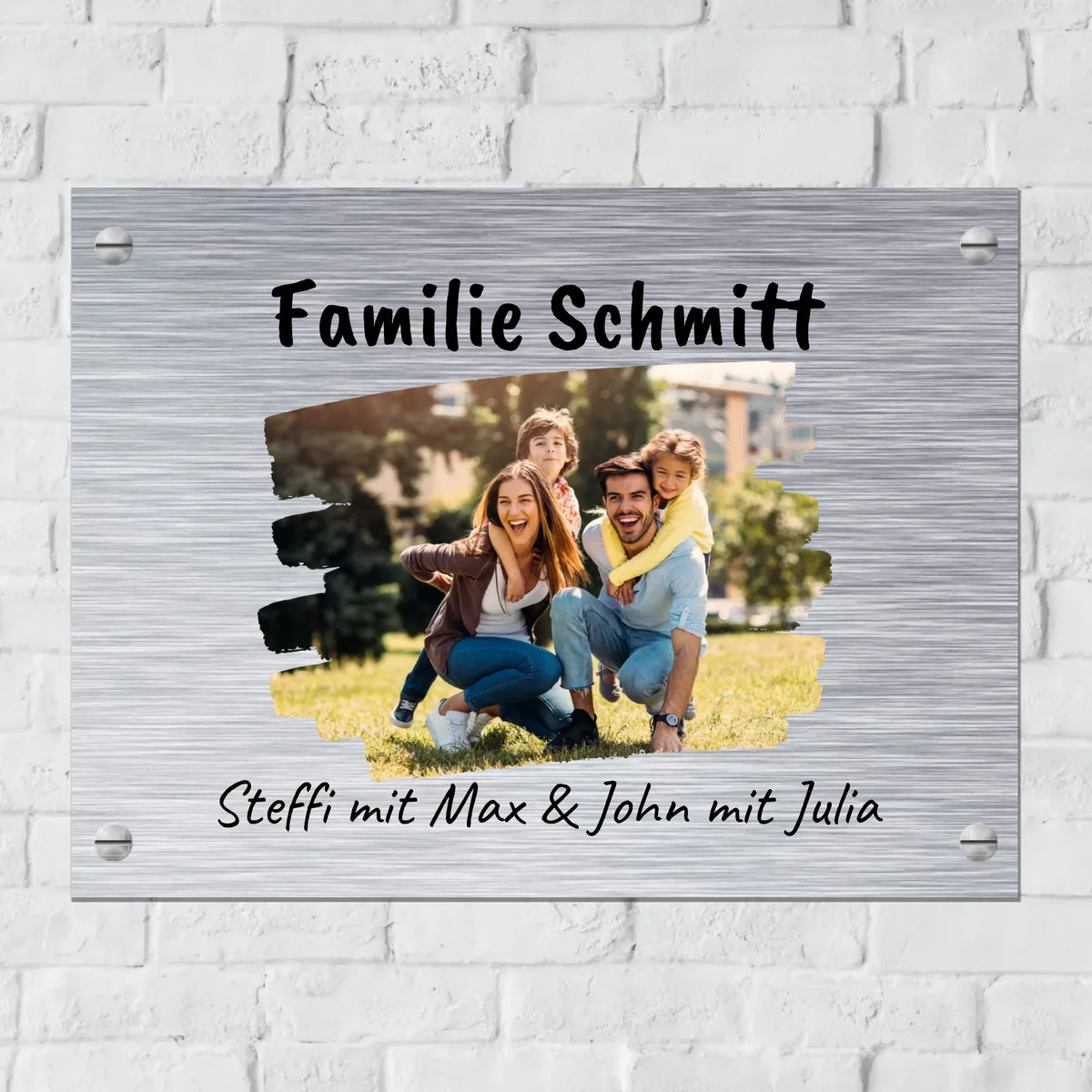 Personalisiertes Schild: Die Hände der Familie - Individuelles Türschild | Personalize Palace