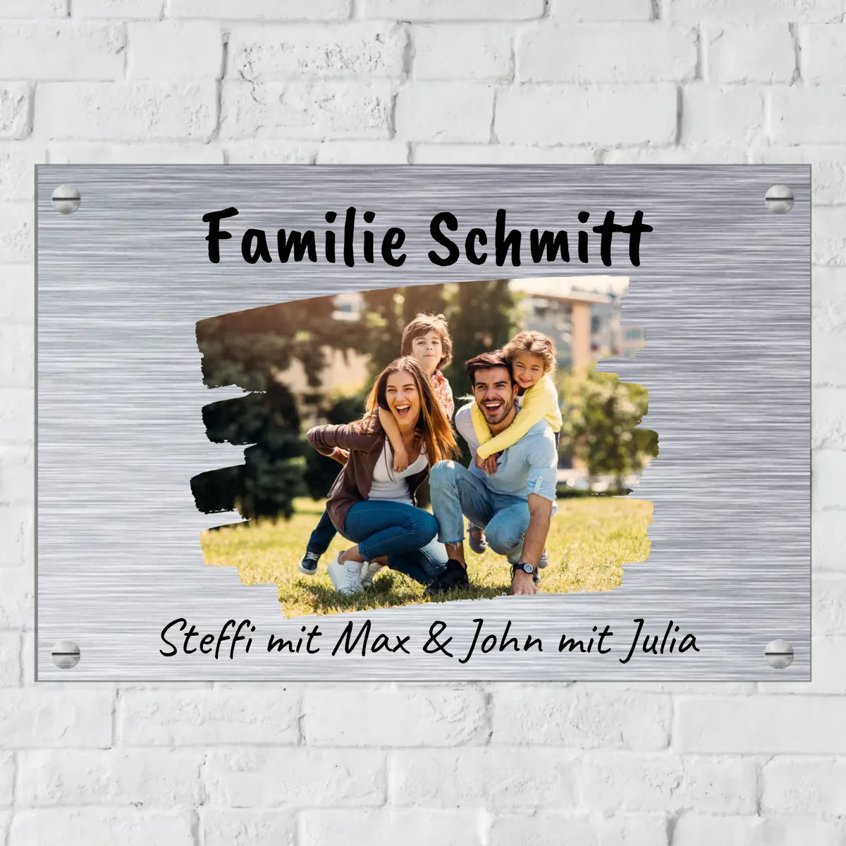 Personalisiertes Schild: bis zu 8 Erwachsene mit Haustier - Individuelles Schild | Personalize Palace