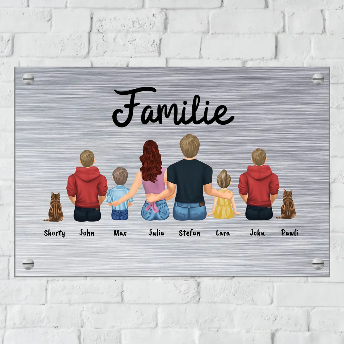 Personalisiertes Schild: Metallschild mit Foto - Individuelles Türschild | Personalize Palace