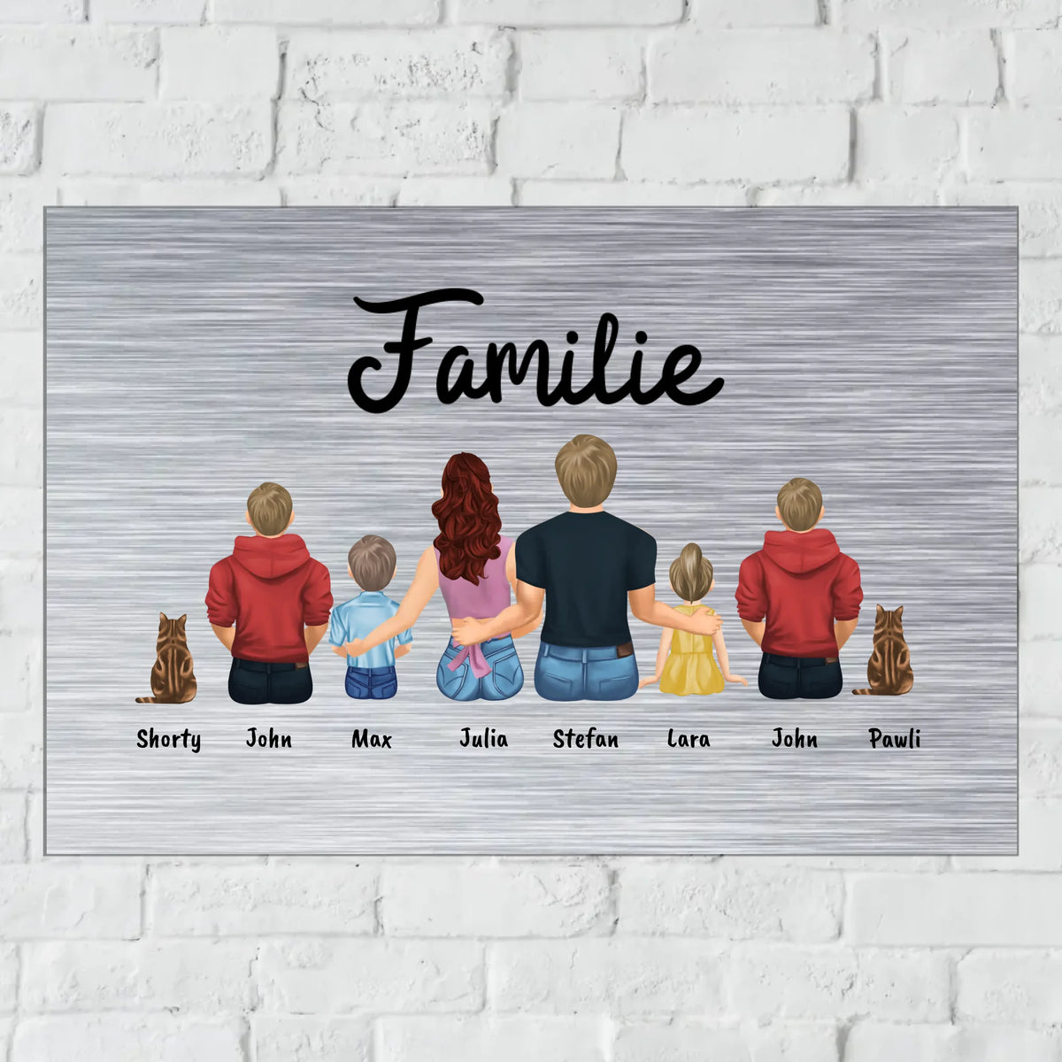 Personalisiertes Schild: bunte Hände, Füße und Pfotenabdrücke - Individuelles Türschild | Personalize Palace