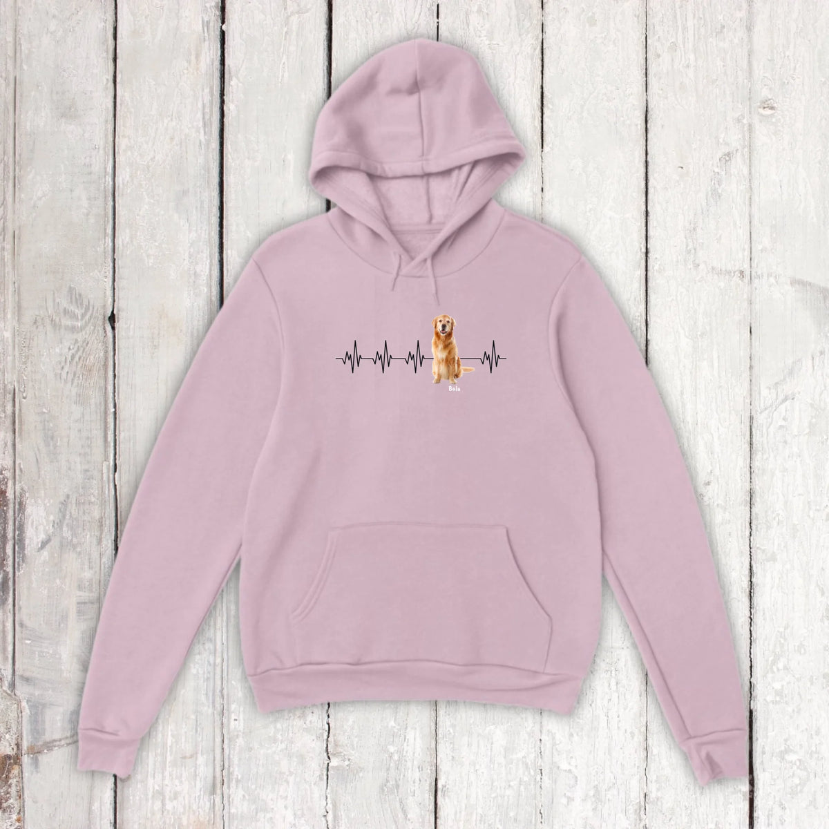 Herzschlag mit Foto - Individuelles T-Shirt (2)