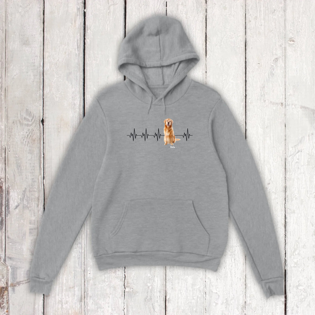 Herzschlag mit Foto - Individuelles T-Shirt (2)