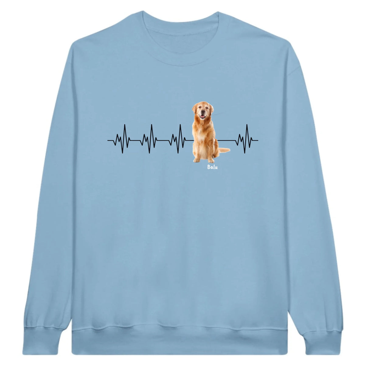 Herzschlag mit Foto - Individuelles T-Shirt (2)