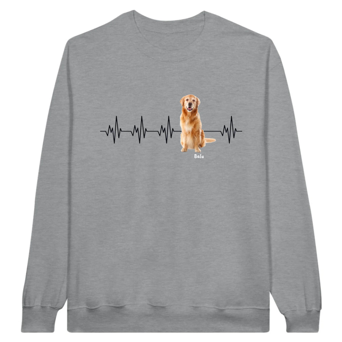 Herzschlag mit Foto - Individuelles T-Shirt (2)