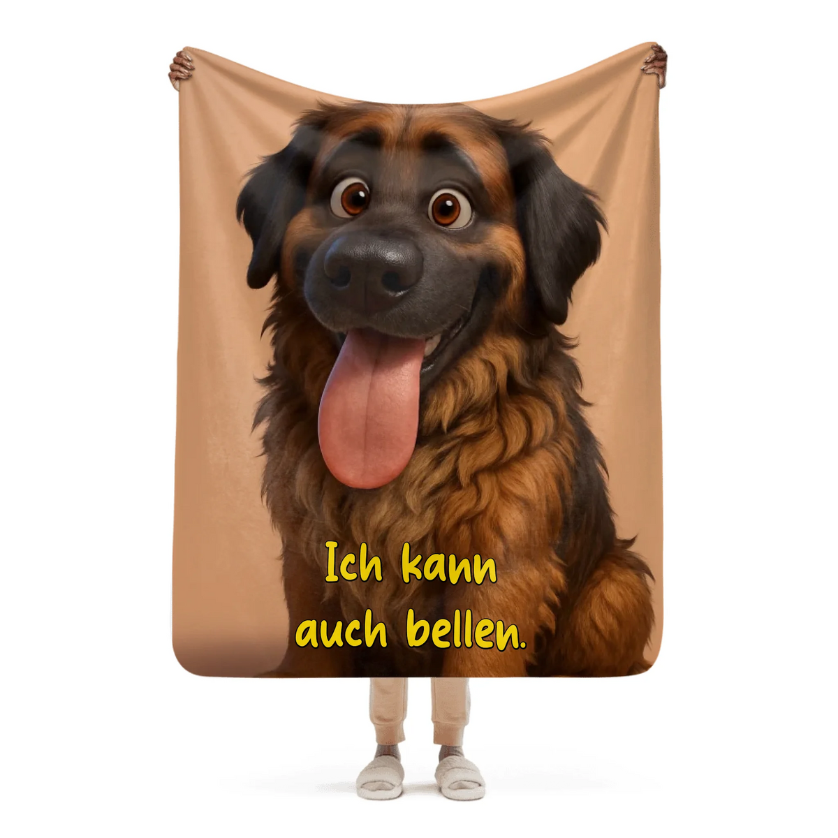Personalisierte Decke: Haustier Foto als Cartoon - Individuelle Decke | Personalize Palace