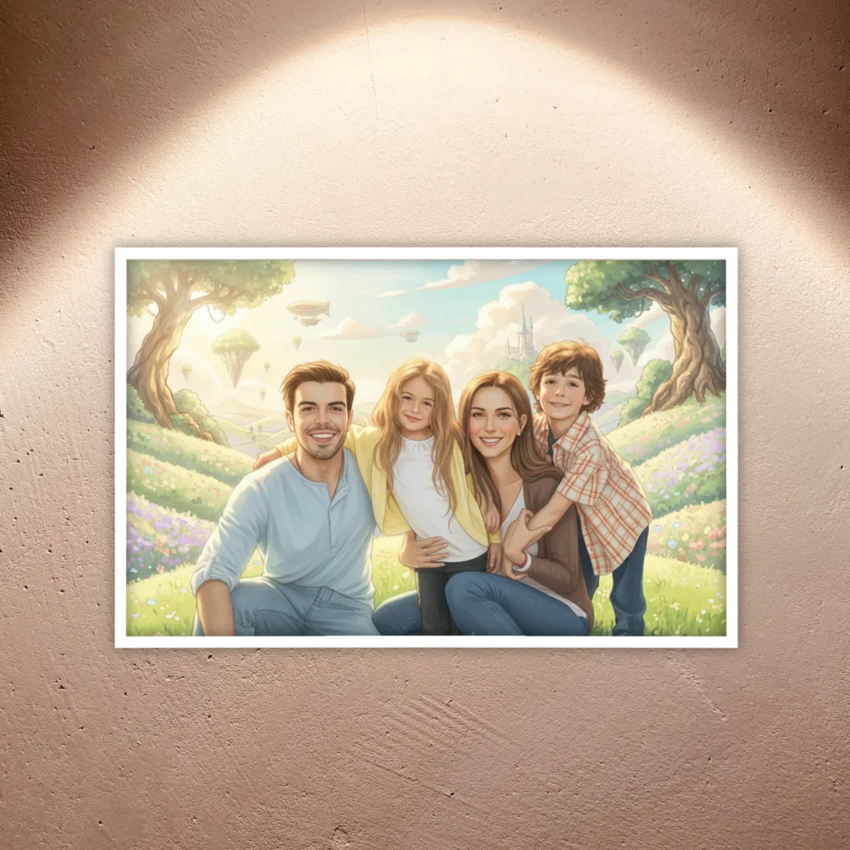Personalisierte Bilder: Anime Portrait Poster – Dein Bild im Ghibli-Stil - individuelles Poster mit Rahmen | Personalize Palace