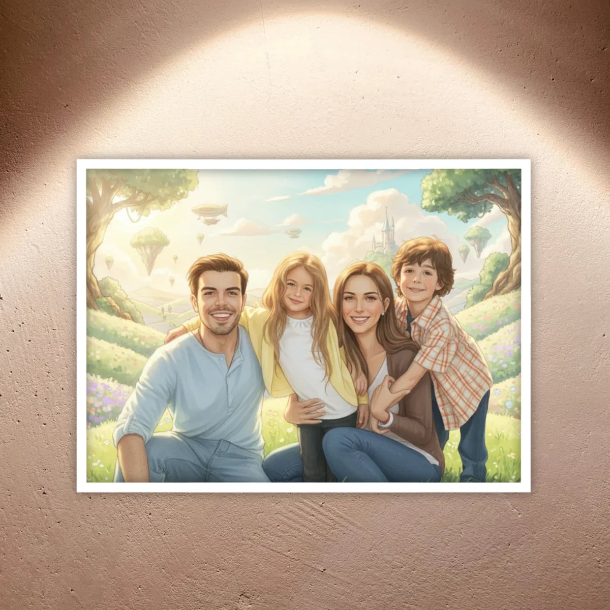 Personalisierte Bilder: Anime Portrait Poster – Dein Bild im Ghibli-Stil - individuelles Poster mit Rahmen | Personalize Palace