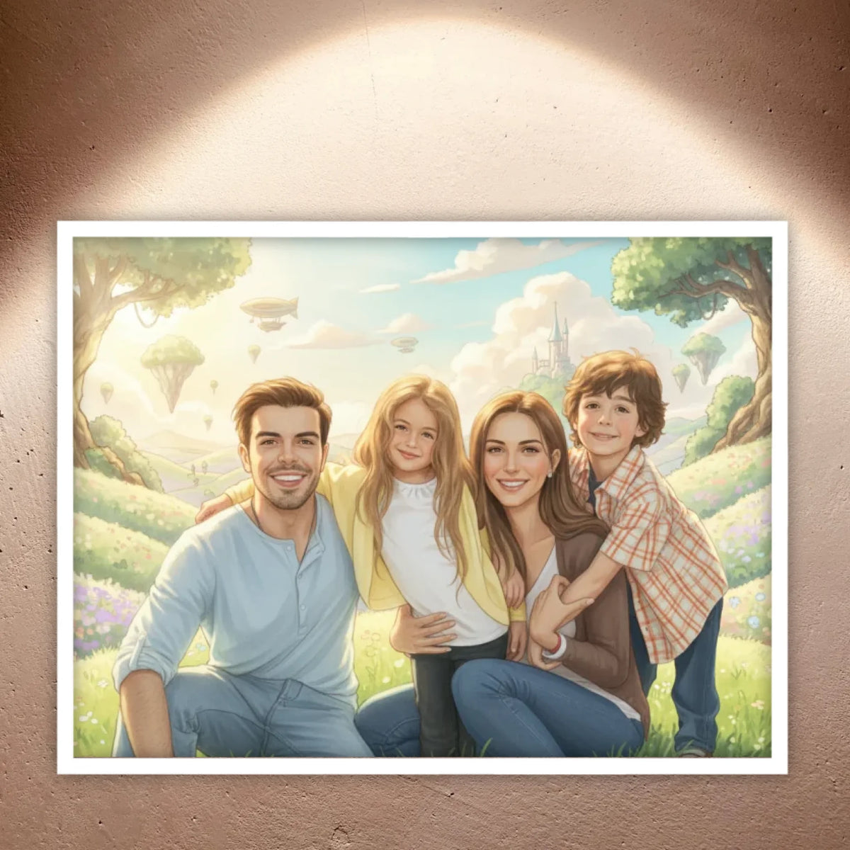 Personalisierte Bilder: Anime Portrait Poster – Dein Bild im Ghibli-Stil - individuelles Poster mit Rahmen | Personalize Palace