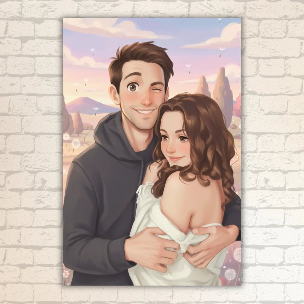Anime Portrait Poster – Your picture in Ghibli style – personalized poster with frame