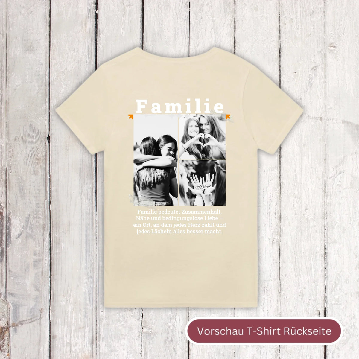Dog Dad mit bis zu 3 Fotos - individuelles T-Shirt | Personalize Palace