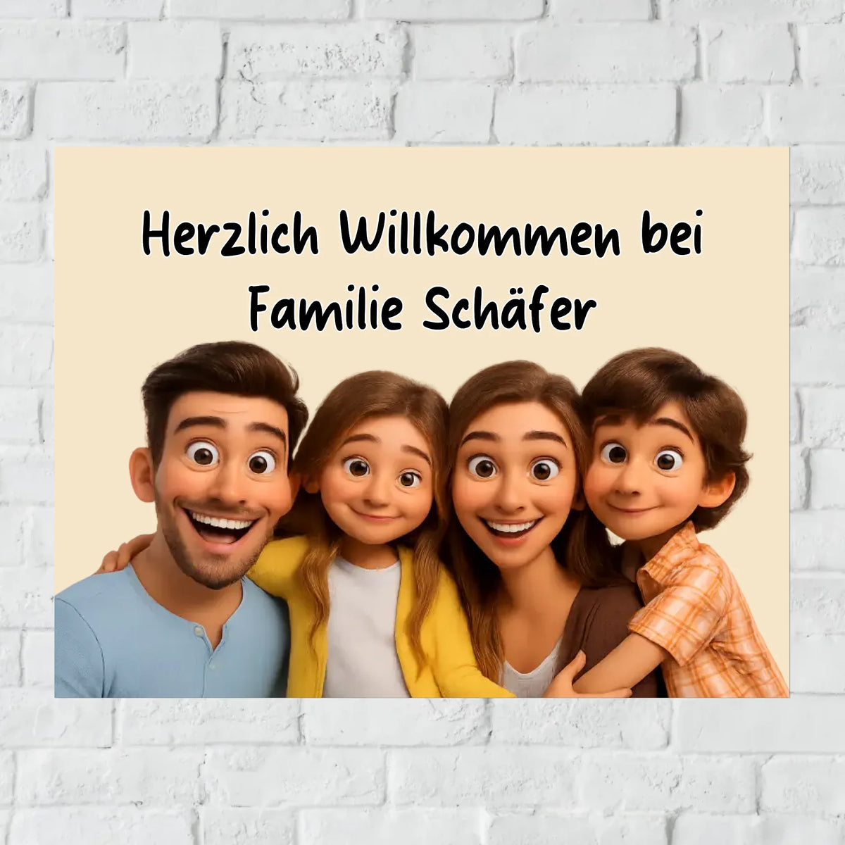Personalisiertes Schild: Türschild mit Foto - Individuelles Haustürschild | Personalize Palace