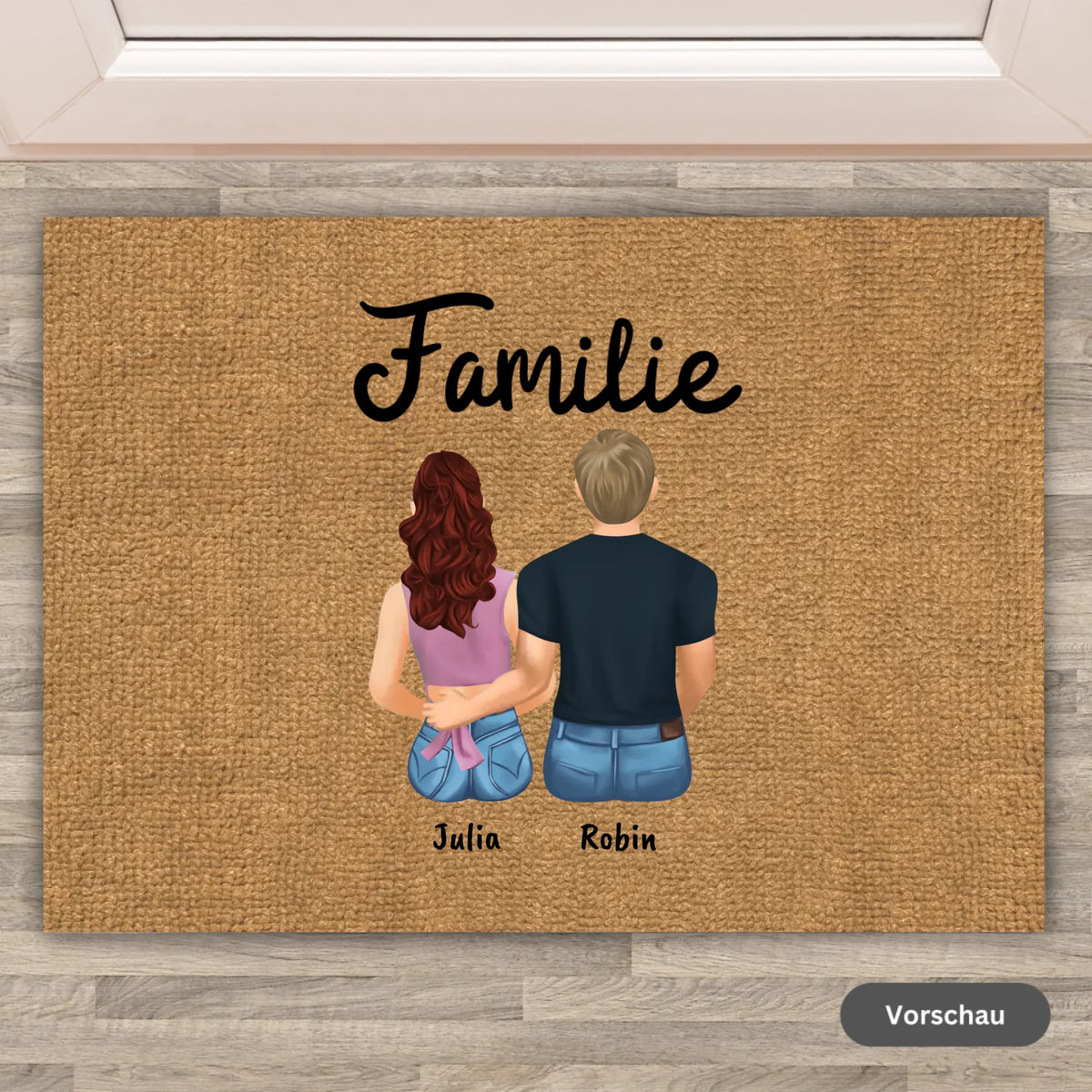 Personalisierte Fußmatte: Pärchen - Individuelle Fußmatte | Personalize Palace