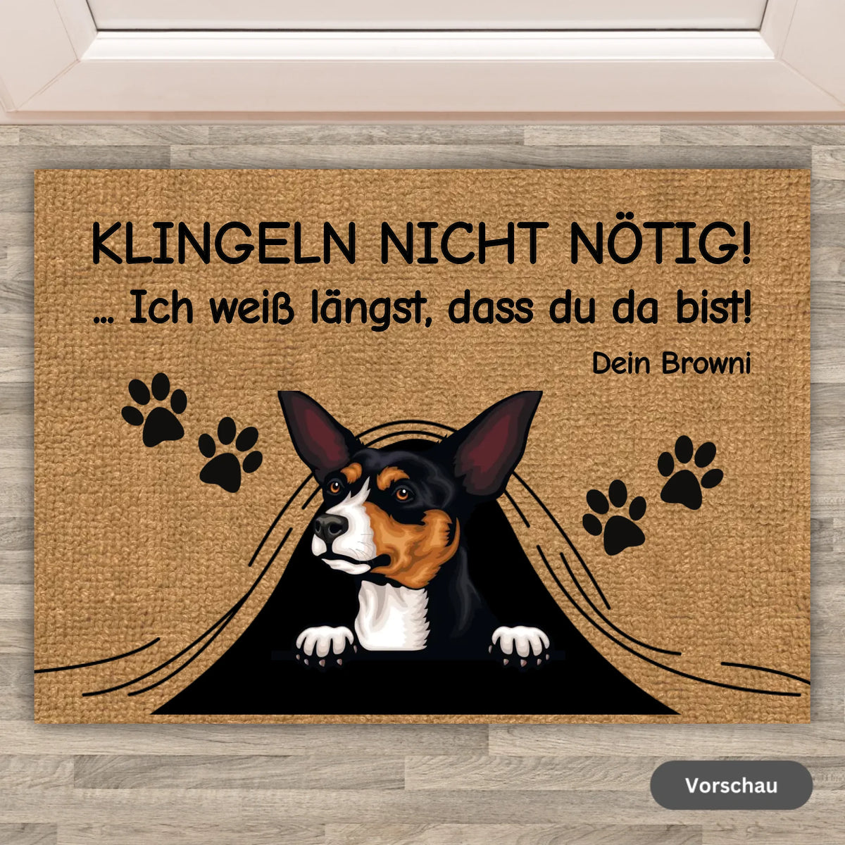 Personalisierte Fußmatte: Klingeln nicht nötig - Individuelle Fußmatte | Personalize Palace