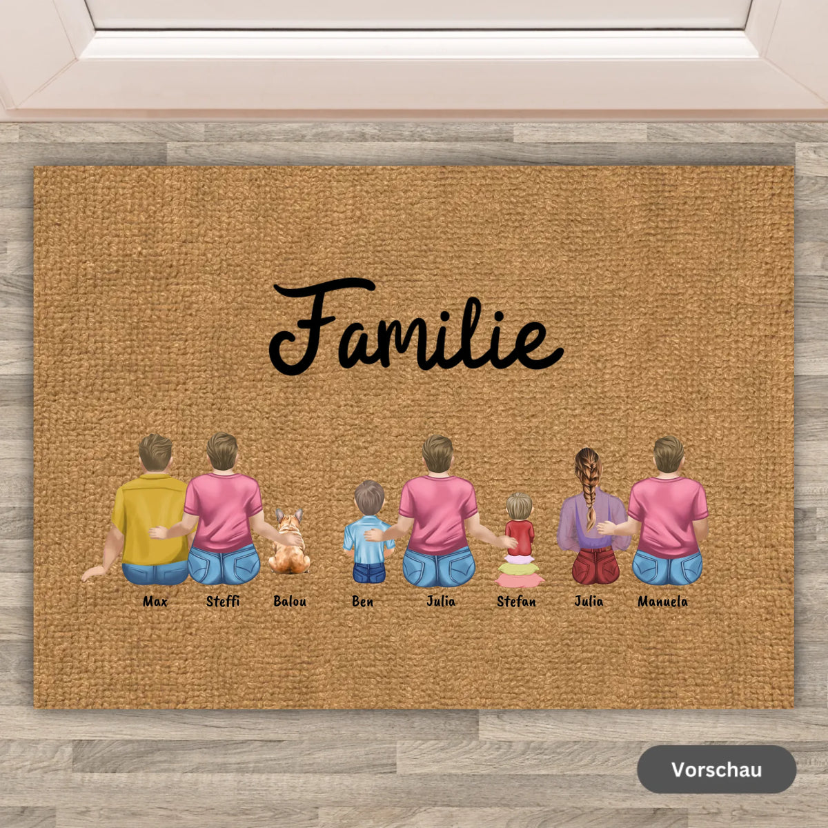 Personalisierte Fußmatte: Hände, Pfoten, Krallen, Hufen - Individuelle Fußmatte | Personalize Palace