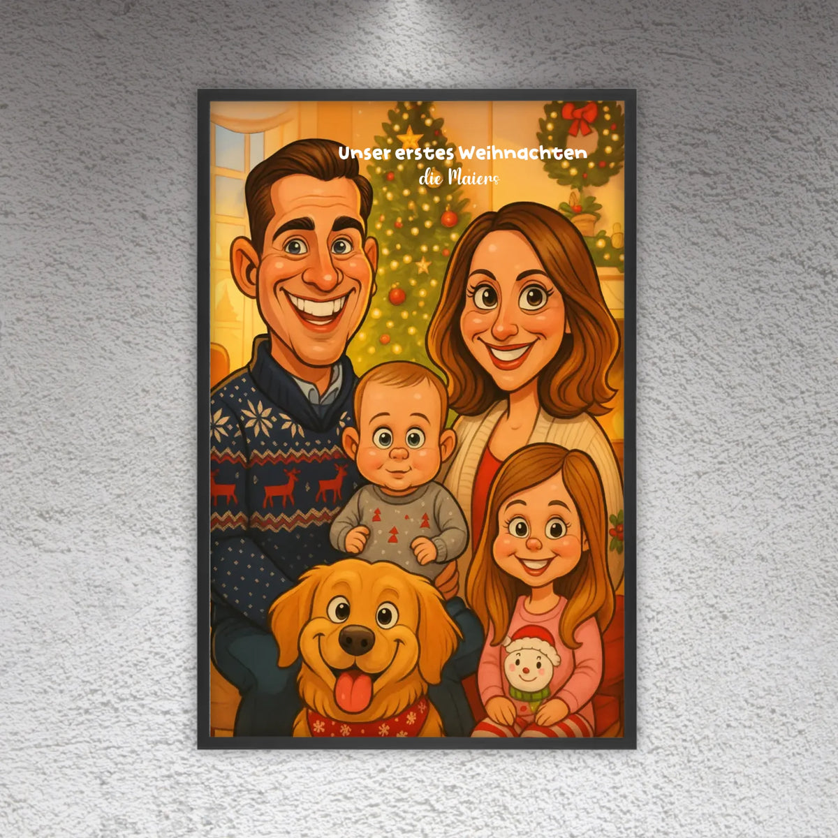 Your image as a caricature - individual canvas