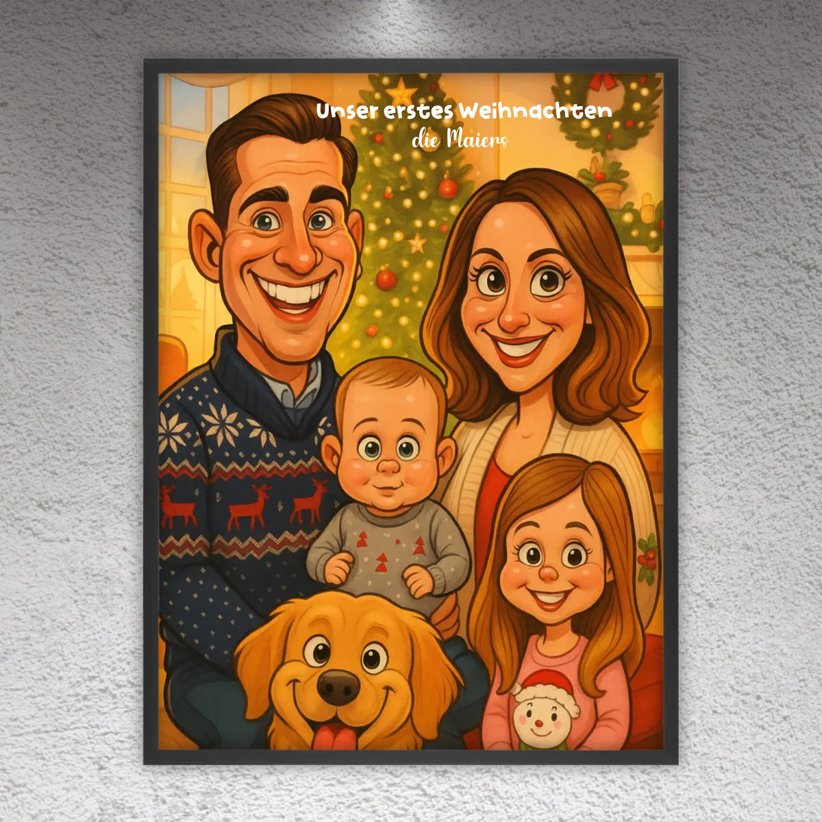 Your image as a caricature - individual canvas