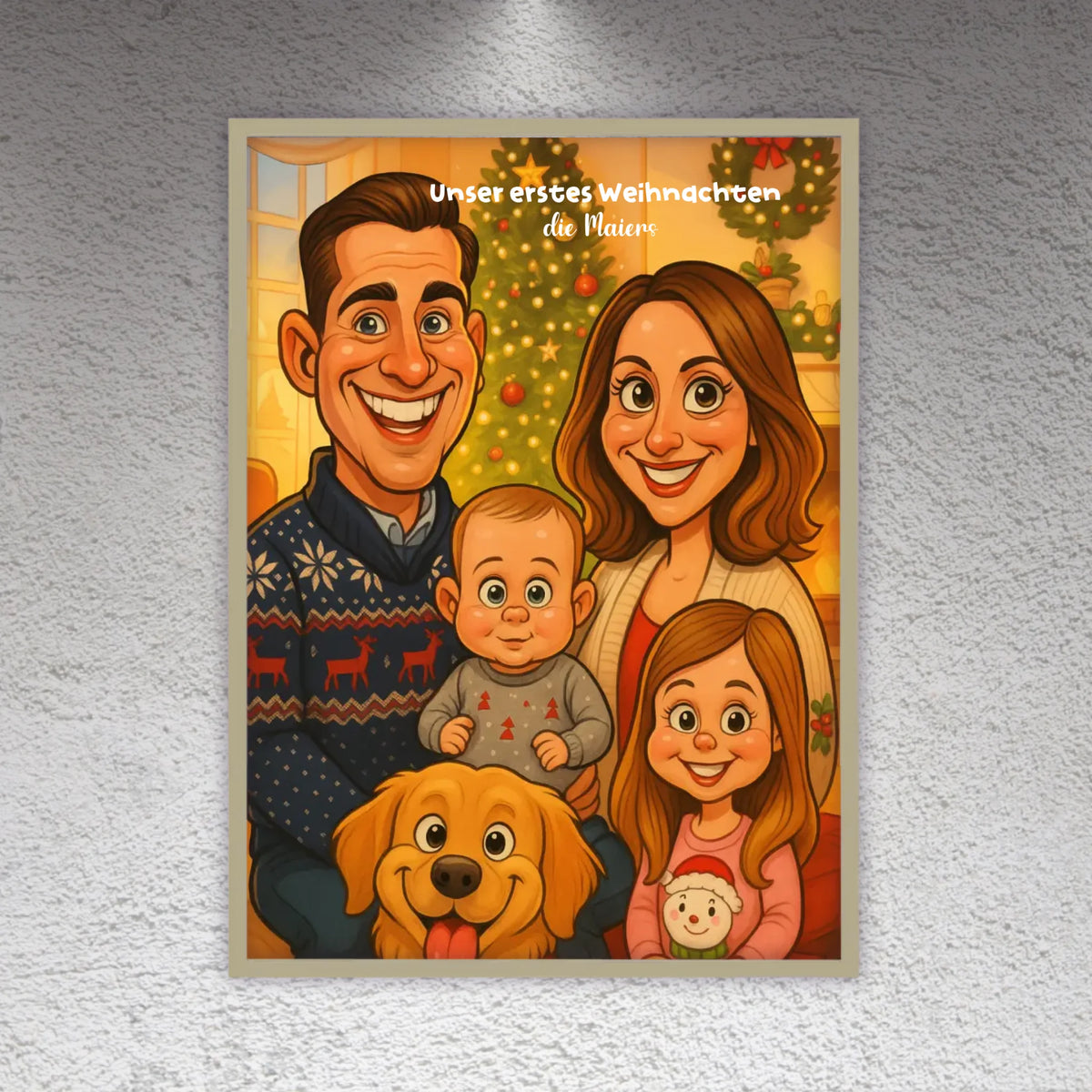 Your image as a caricature - individual canvas