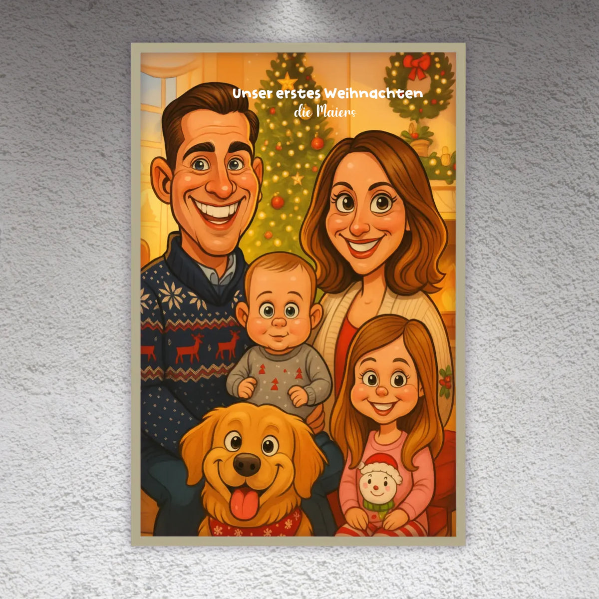 Your image as a caricature - individual canvas