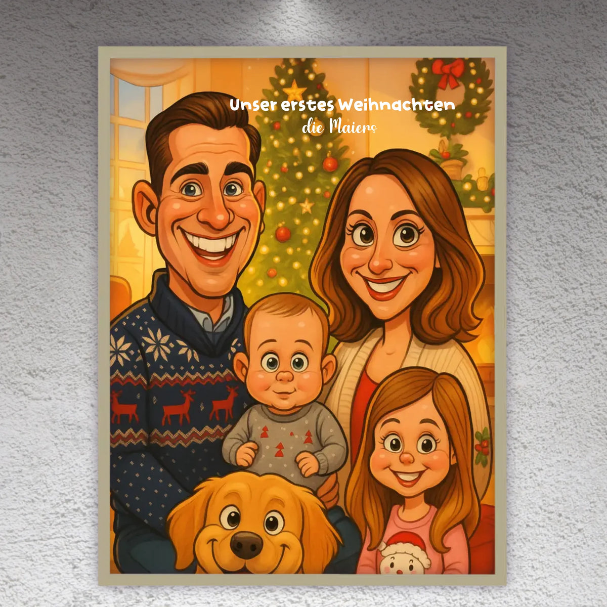 Your image as a caricature - individual canvas