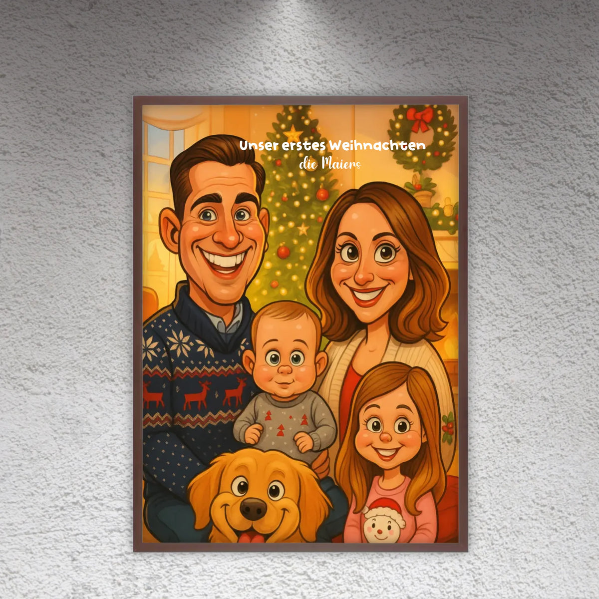 Your image as a caricature - individual canvas