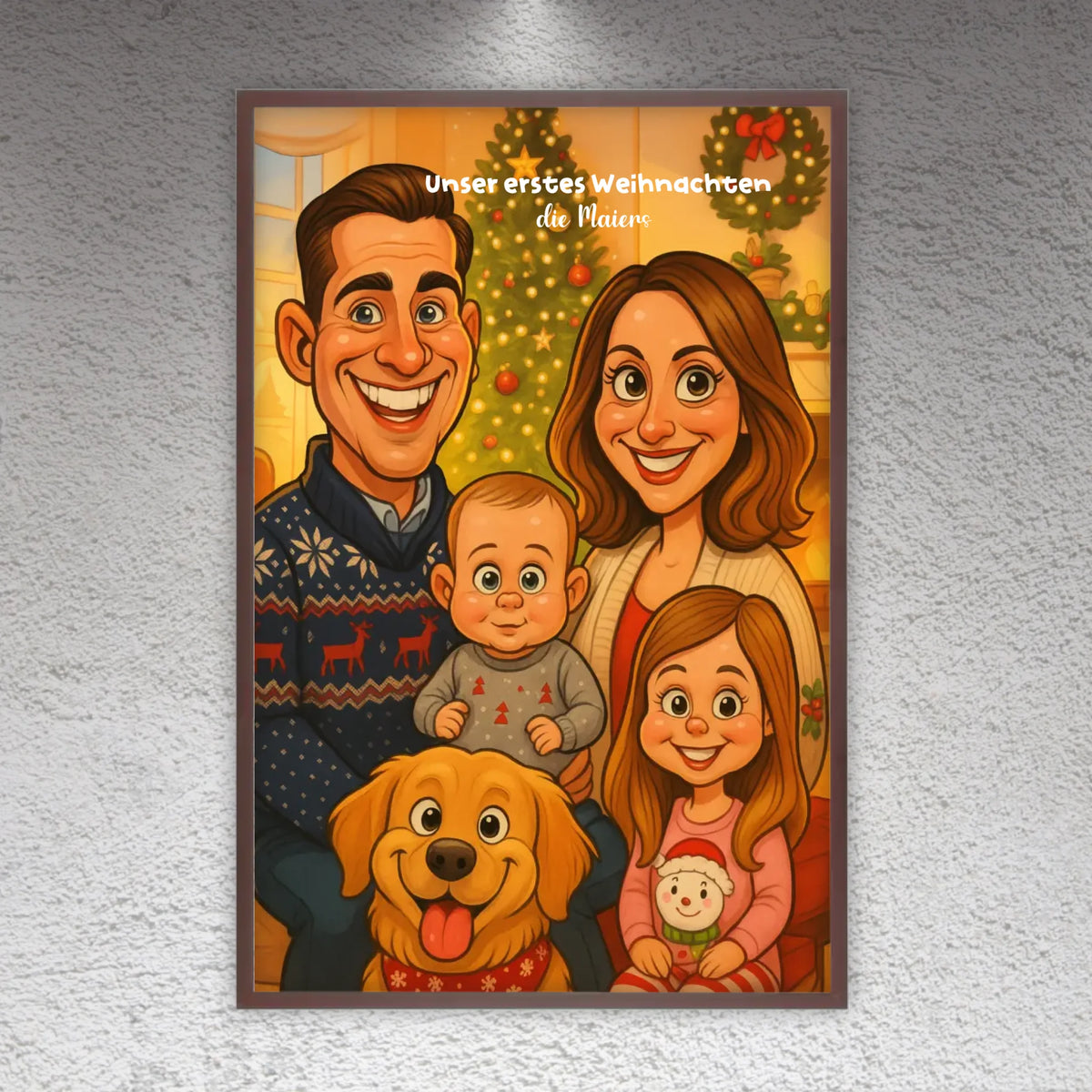 Your image as a caricature - individual canvas