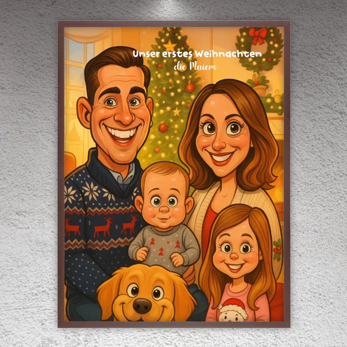 Your image as a caricature - individual canvas