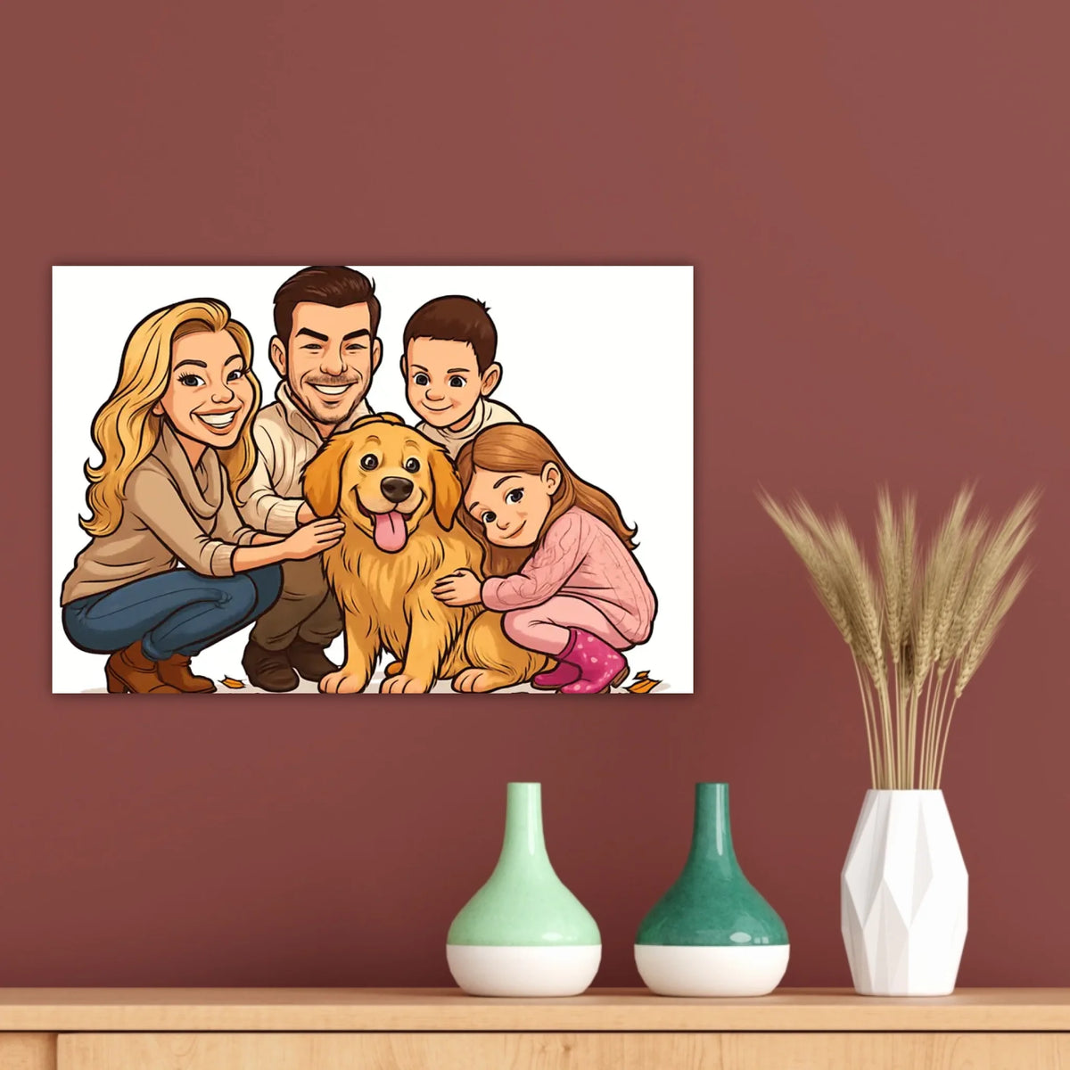 Dein Foto als Karikatur - individuelle Leinwand | Personalize Palace
