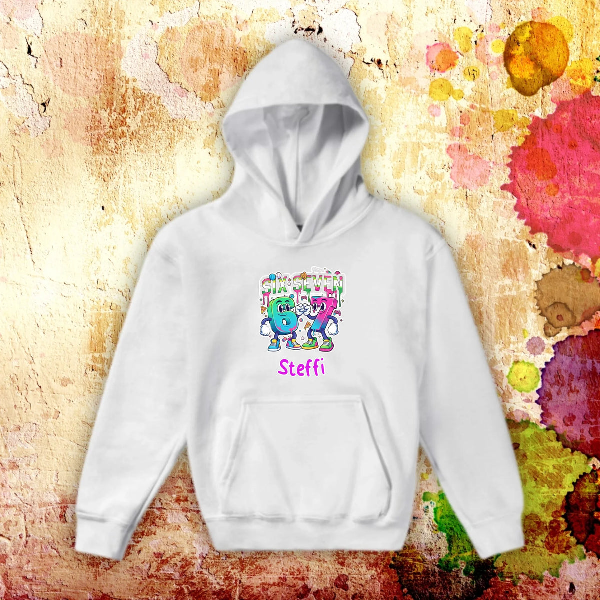 Personalisiertes T-Shirt: Six Seven (6 7) mit Name - individuelles T-Shirt | Personalize Palace