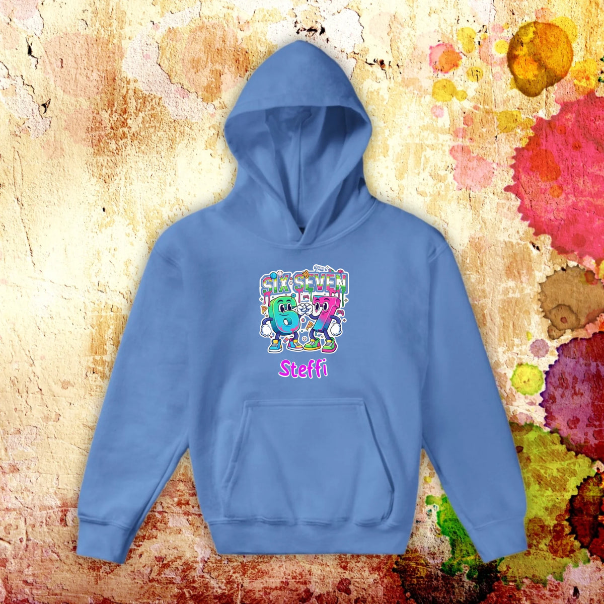 Six Seven (6 7) mit Name - individuelles T-Shirt