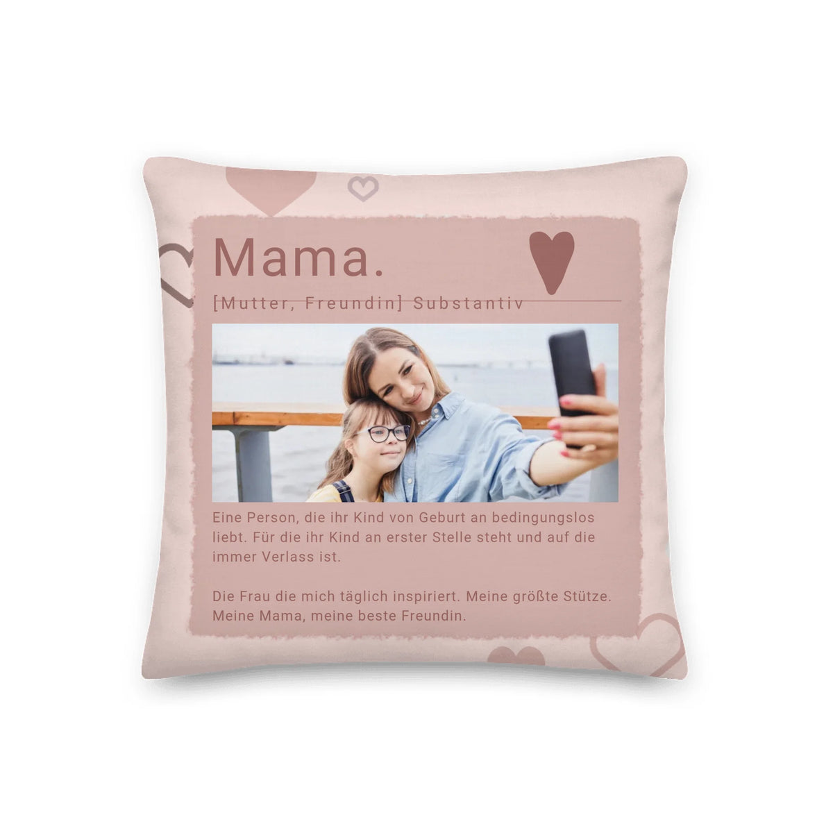 Definition Kissen Mama mit Foto und Text - individuelles Kissen | Personalize Palace