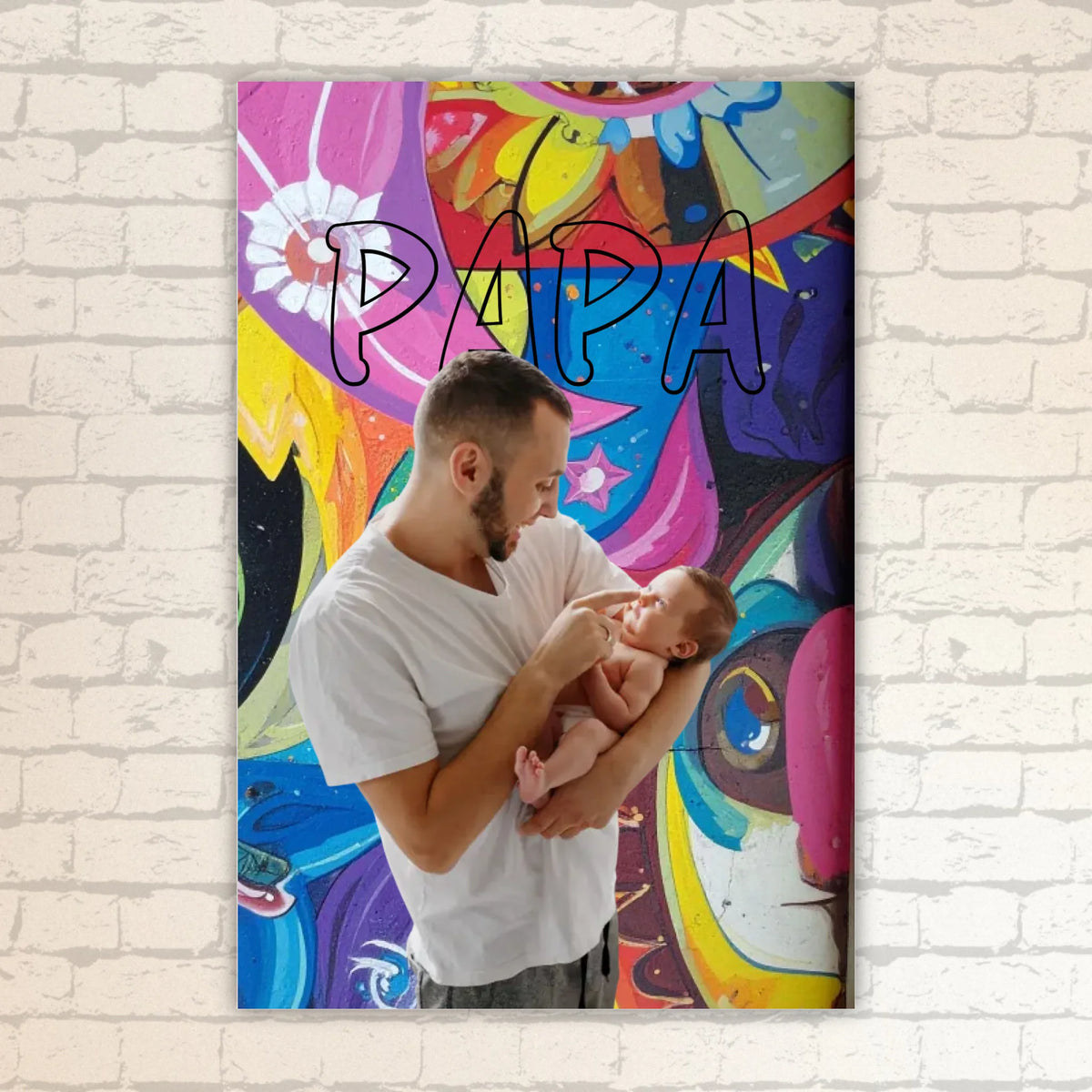 Personalisiertes Papa/Dad Poster mit Foto – Geschenk für Papa zum Vatertag | Personalize Palace