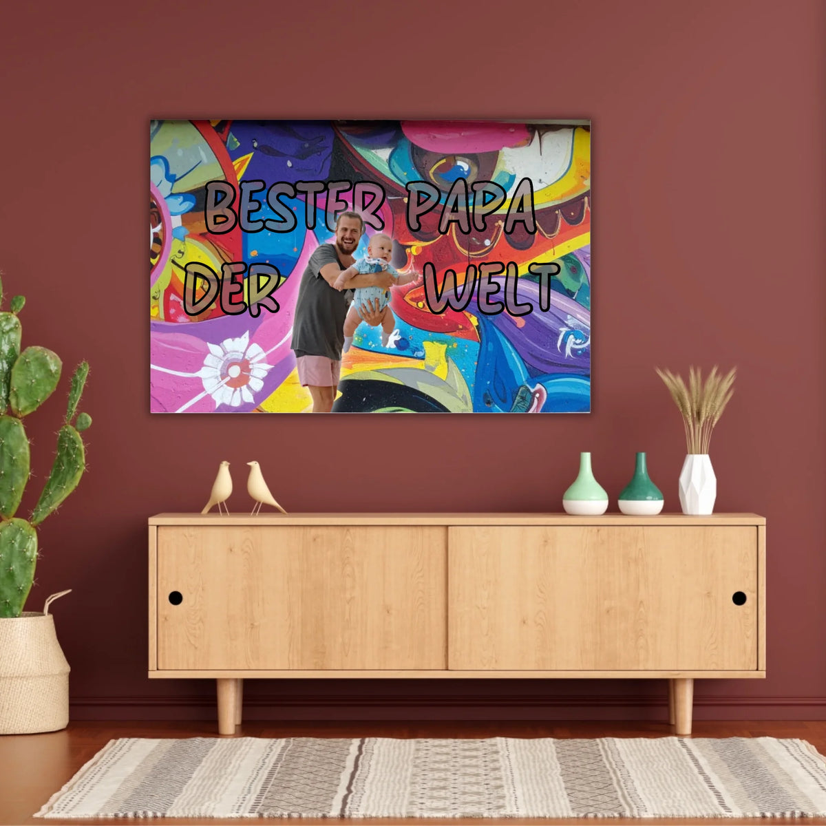 Personalisiertes Papa/Dad Poster mit Foto – Geschenk für Papa zum Vatertag | Personalize Palace