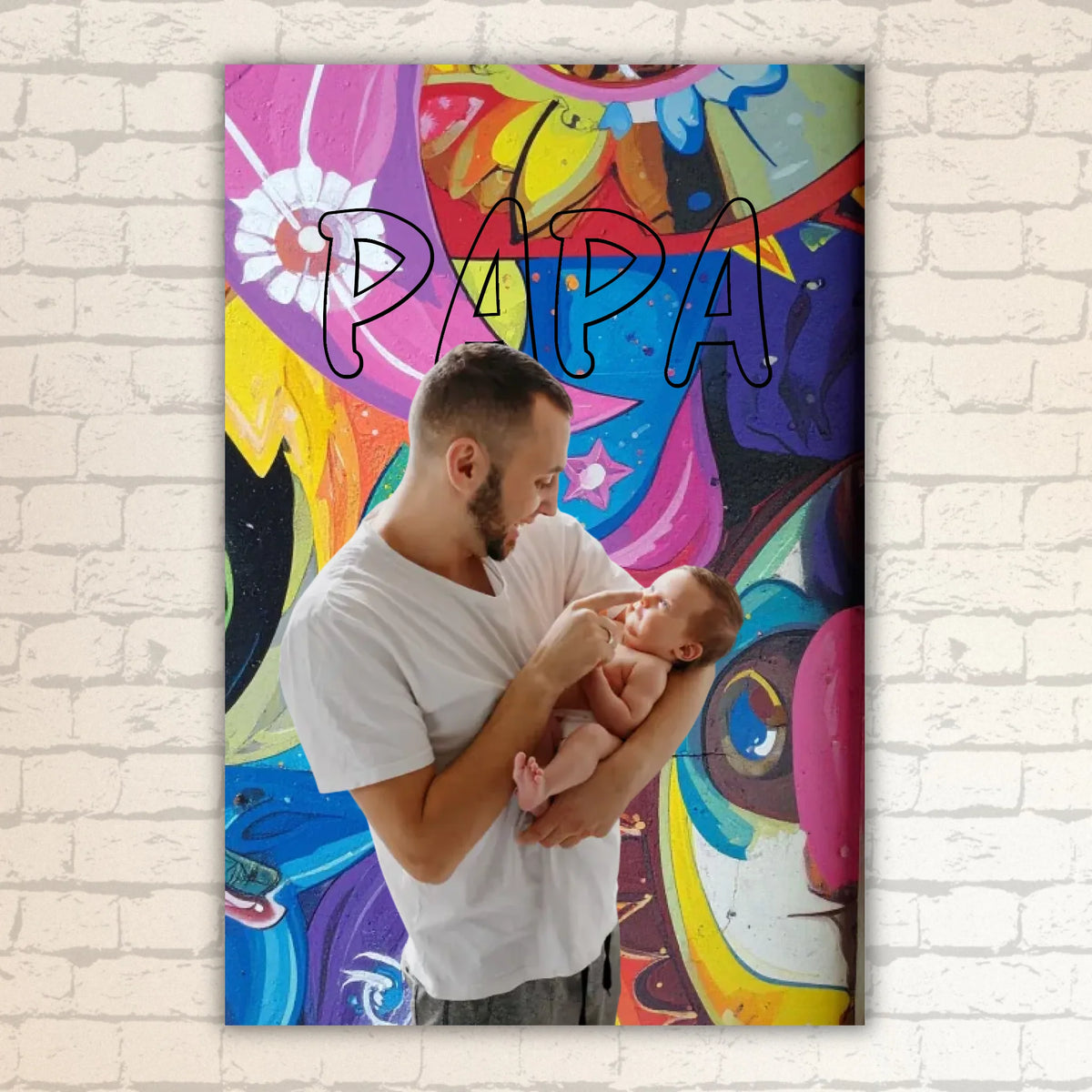 Personalisiertes Geschenk für Papa – Love Poster mit Text & Foto